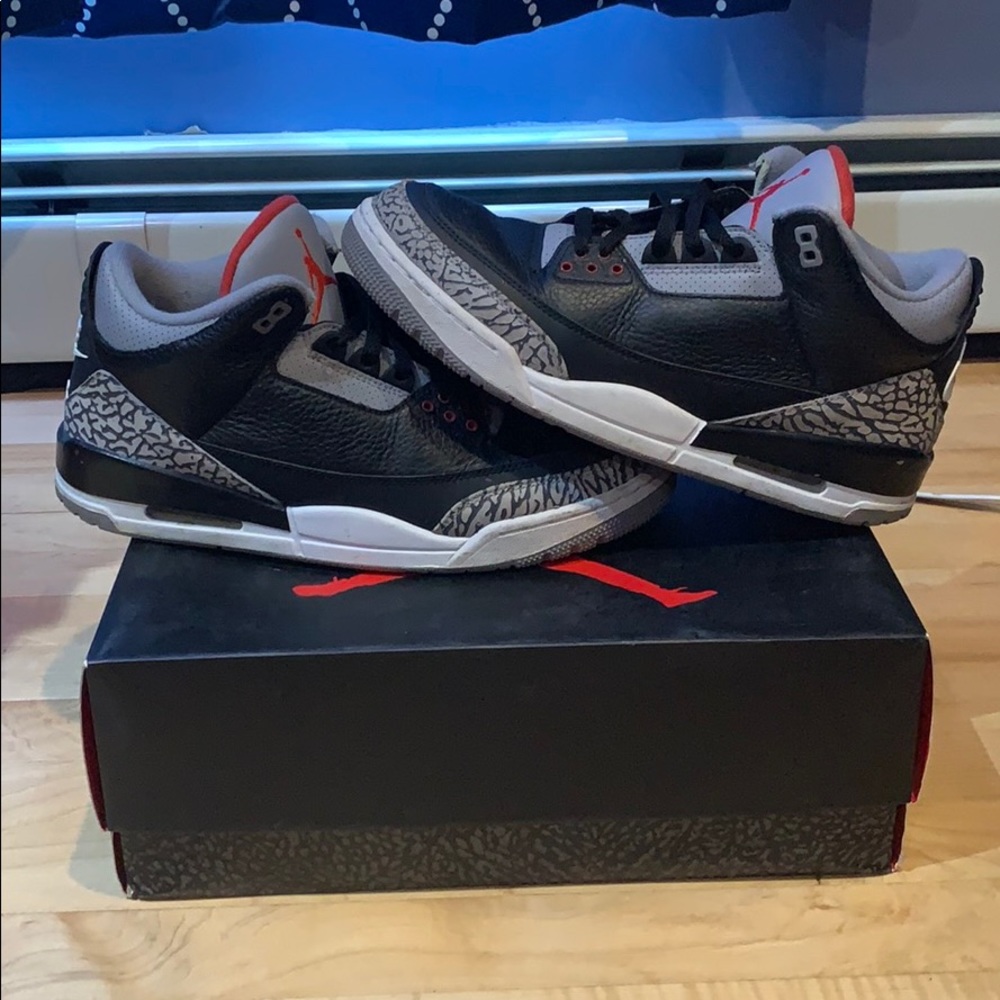 Air Jordan Retro 3 Black Cement Size 10.5